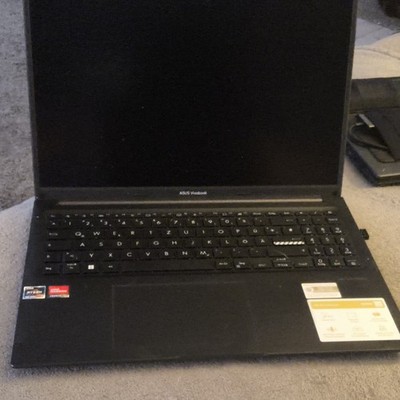 ASUS VivoBook 15,6 Zoll Notebook/Laptop Schwarz AMD Ryzen Radeon Graphics