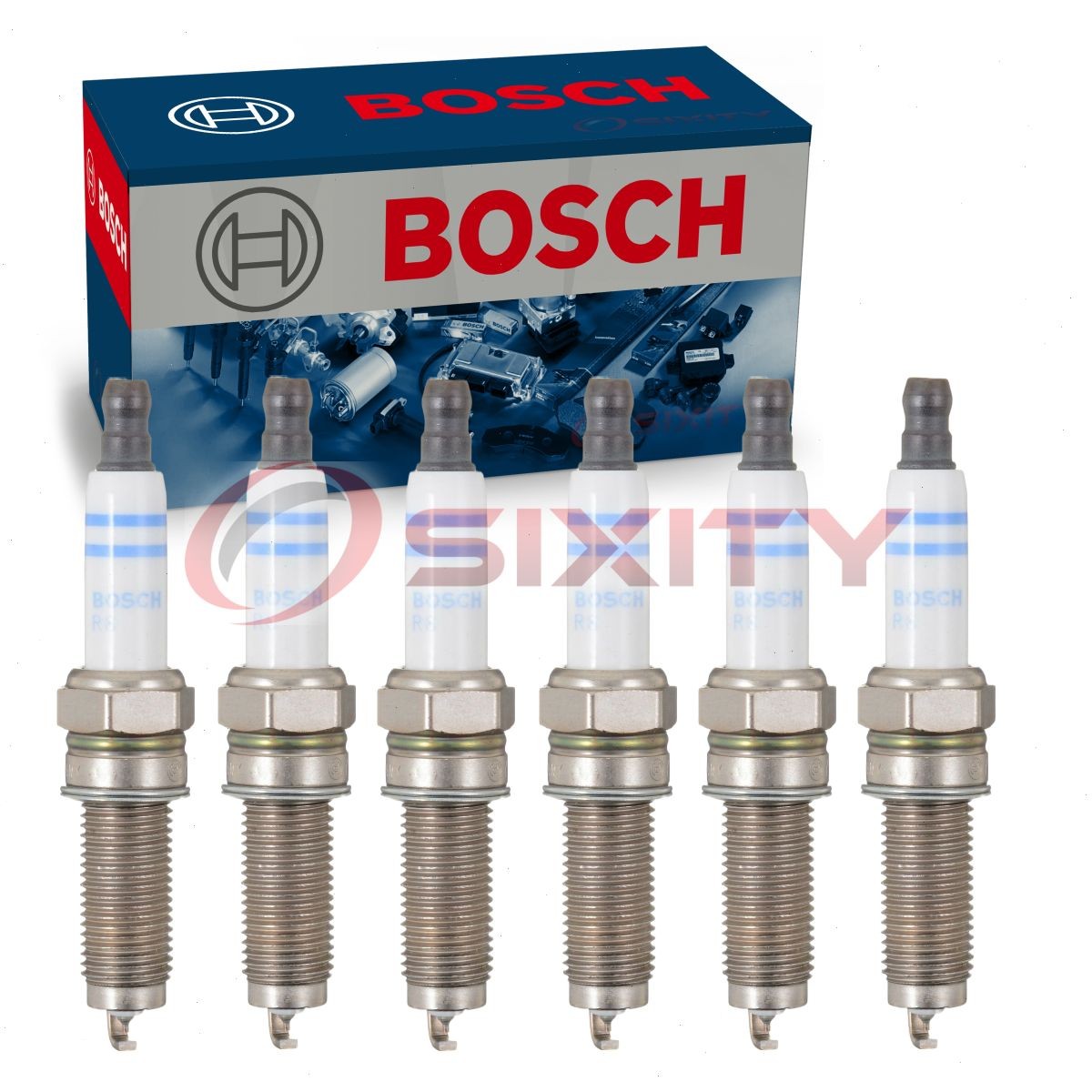 6 pc Bosch Double Iridium Spark Plugs for 2018 Jeep Wrangler JK 3.6L V6 xd