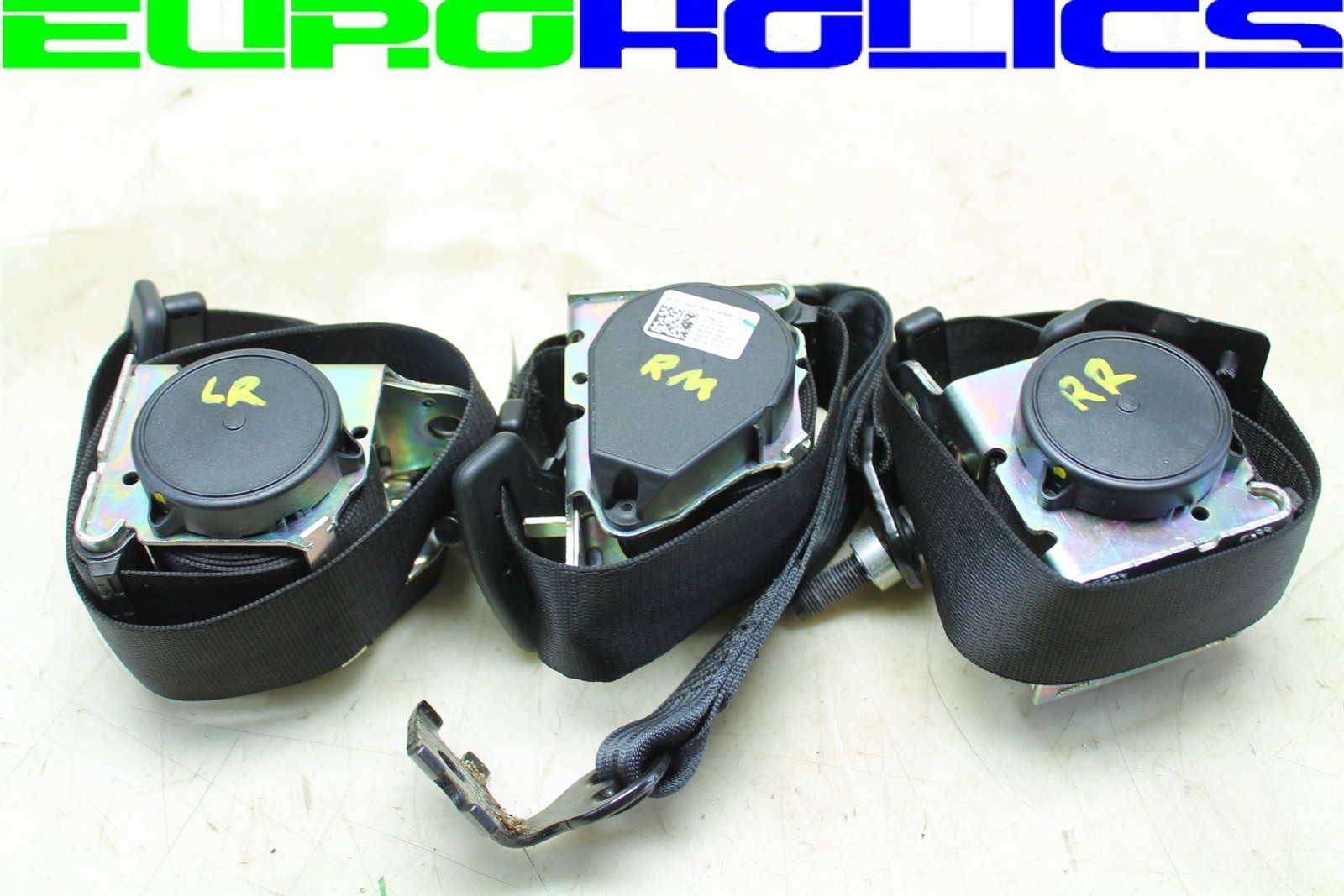 SET 3 Maserati M157 Ghibli 14-23 Left Middle Right Rear Upper Seatbelt Retractor