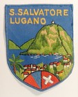 Écusson SAN SALVATORE LUGANO Suisse en tissu brodé - hauteur 6,7 cm
