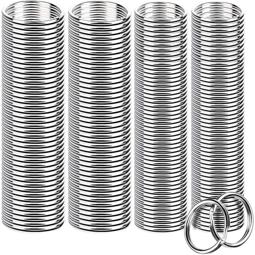 200 Pieces Split Key Rings Bulk for Keychain Key and Art Crafts(25 mm /0.98 i...