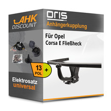 Für Opel Corsa E Fließheck 14- ORIS Anhängerkupplung starr + 13polig E-Satz NEU