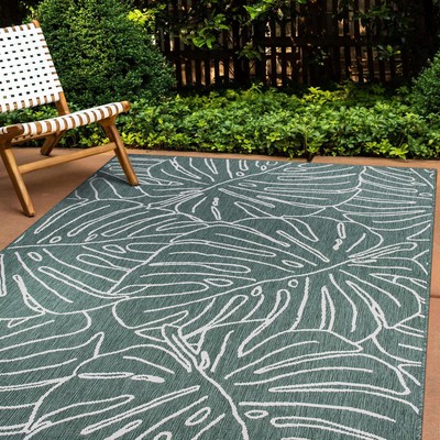 Rugshop Outdoor Rug Weather Resistant Reversible Indoor/Outdoor Carpet for Patio