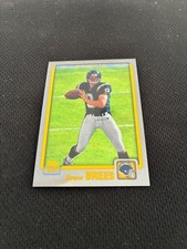 DREW BREES TOPPS CHROME ROOKIE REPRINT 2012 FOOTBALL CARD. rookie card picture
