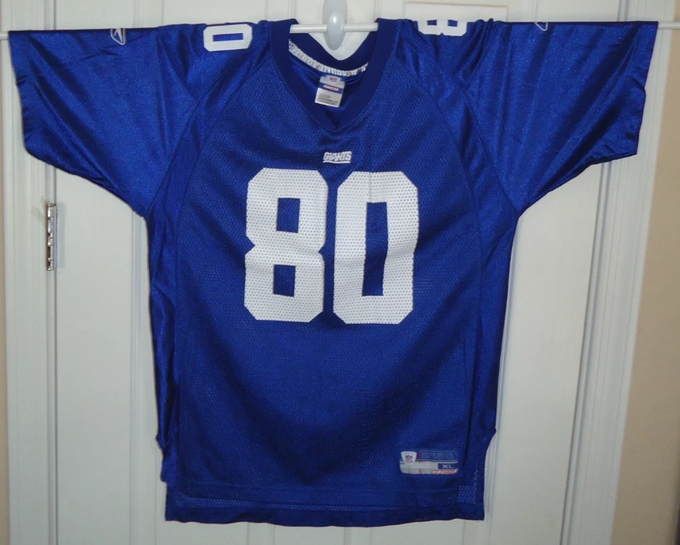Camiseta deportiva juvenil de los New York Giants Jeremy Shockey #80 de colección Reebok On Field XL 18/20 Foto 2 de 4