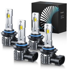 9005 9006 LED Bulbs Combo, 9005 9006 Fog Lights Bulb, 1:1 Mini Size Fanless, ...