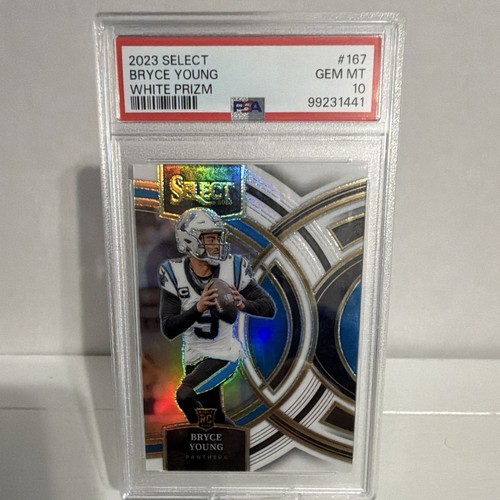 Panini 2023 Select Premier Level Bryce Young White Prizm /35 #167 PSA 10 RC
