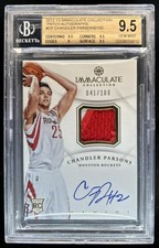 2012-13 Immaculate Chandler Parsons Auto Patches RC #/100 BGS 9.5
