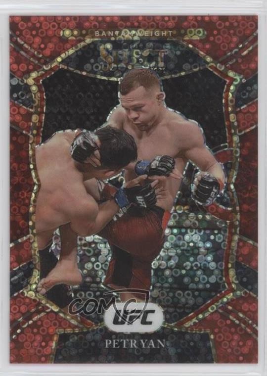 2021 Panini Select UFC Concourse Red Disco Prizm 133/199 Petr Yan #79 4m4