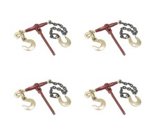 4 Pack Ratchet Pro Binder W 38 Grab 12 Sling Hook 2 G80 Chain ...