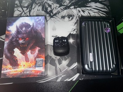 G-Wolves Fenrir Max 8k Polling Gaming Maus Schwarz Fingertip-Grip 22g