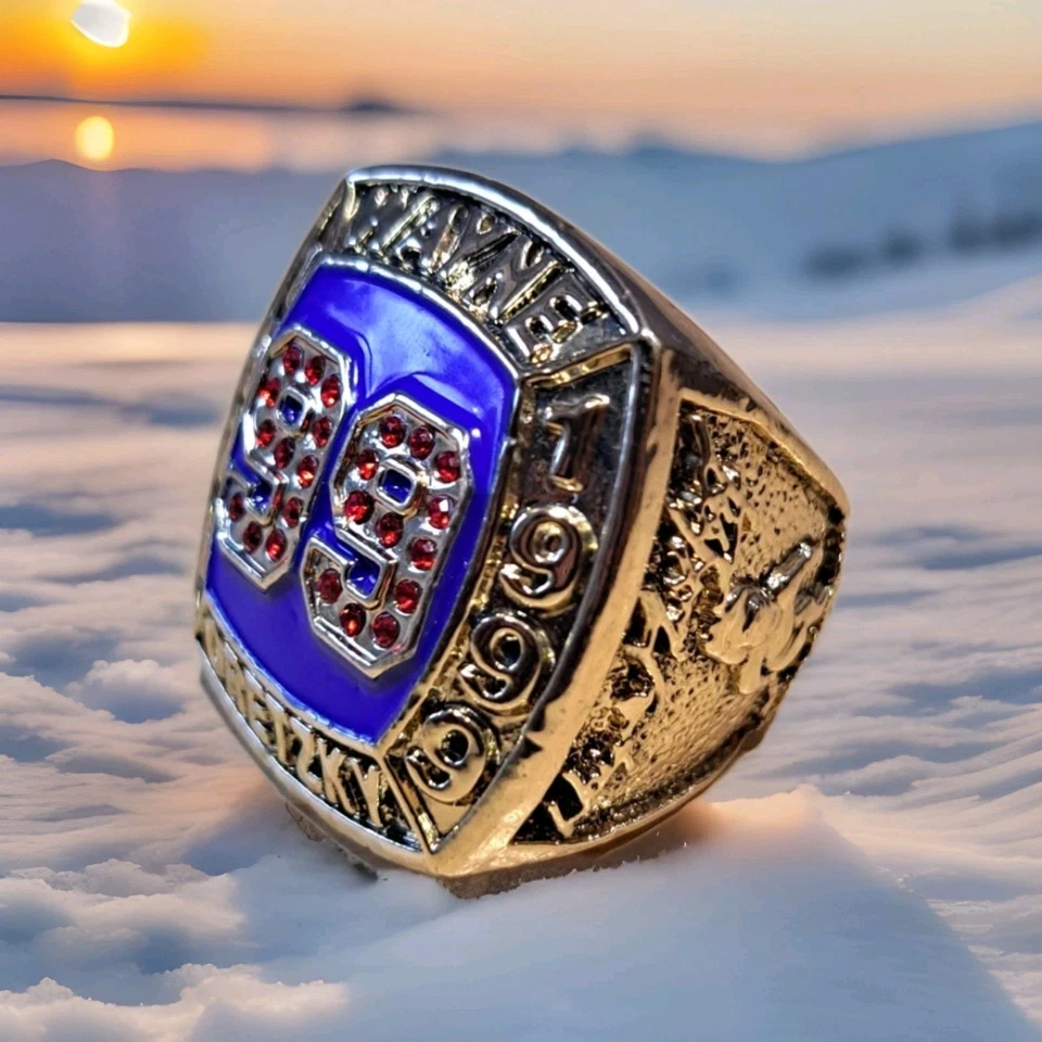 Anillo conmemorativo Wayne Gretzky #99 de los New York Rangers • Talla 12 Foto 3 de 4