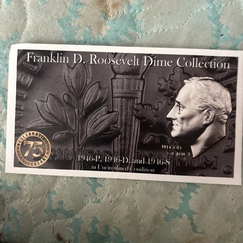 Choice Unc 1946 P D S Roosevelt Dime Gem BU Collection Lot Set