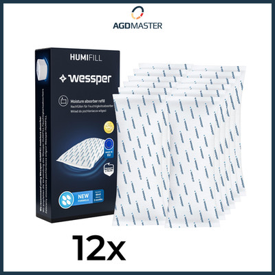 Raumentfeuchter Nachfüllpack 12x 500g Feuchtigkeitsabsorber Wessper Humifill