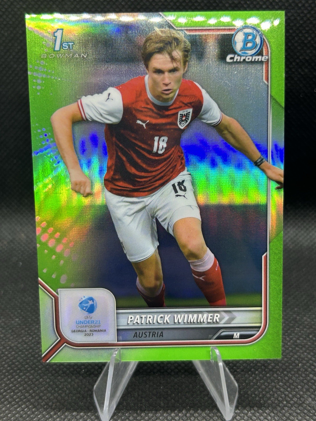 2022 Bowman Chrome Patrick Wimmer 1st Bowman Green /199 Austria