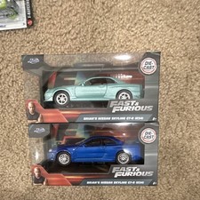 Jada Fast And Furious Brian's Nissan Skyline GT-R R34 Turquoise and Blue 1:32