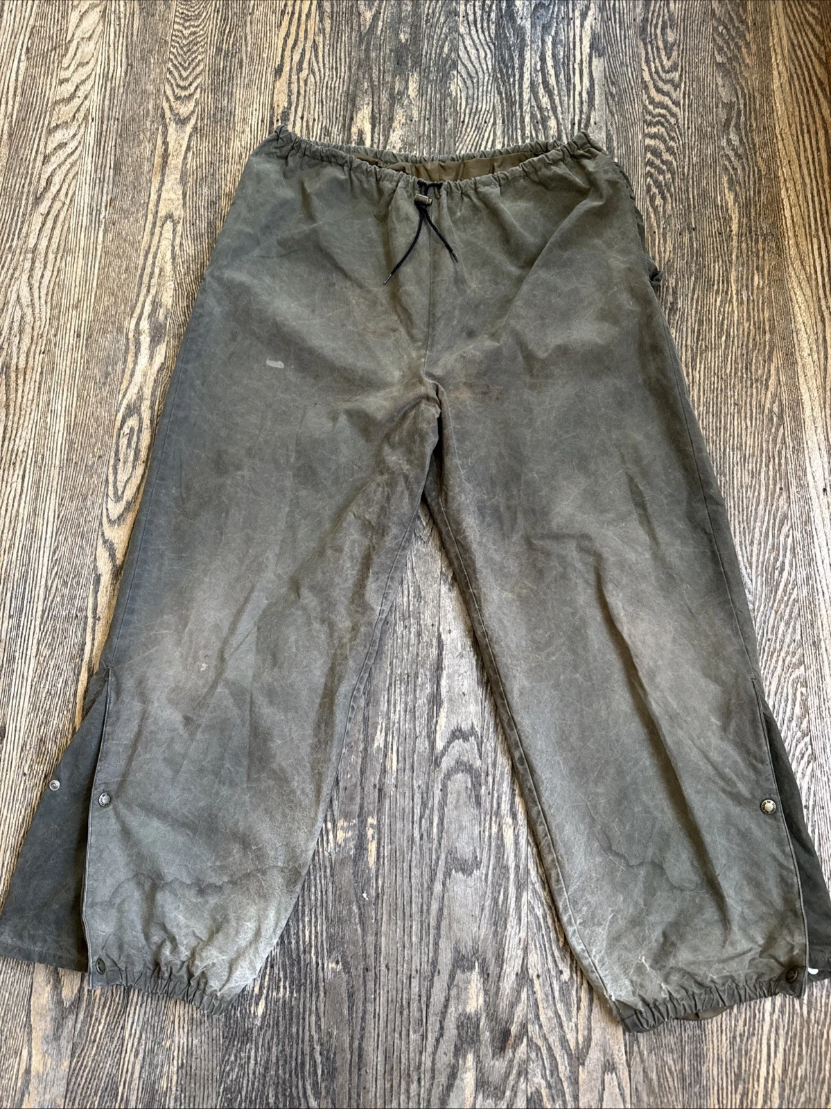 Vintage Filson Foul Hunting Rain Tin Cloth Pants Men’s XL 30” Inseam # 1431
