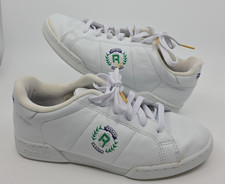 Vintage 90s Reebok NPC Insignia Club Classic White Shoes Women's 8 White Green