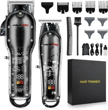 Hair Clippers for Men, Professional Cordless Rechargeable T Liner Trimmer Set...