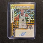 Jalen Brunson 2021-22 Panini Mosaic 03/10 Autographs Gold Maverick #AM-ABS