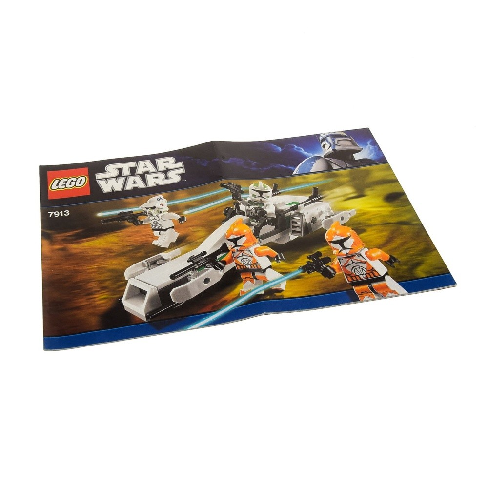 1X Lego Instruction Manual Star Wars Clone Wars Clone Trooper Battle Pack 7913