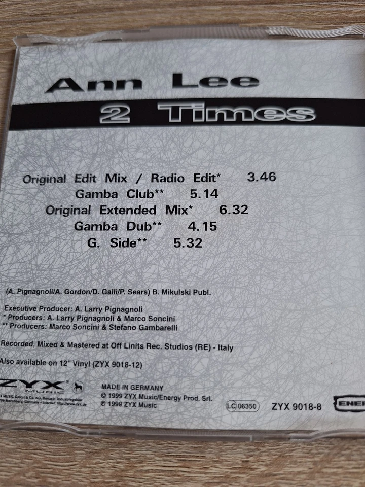 Ann Lee CD  2 Times - Bild 3 von 3