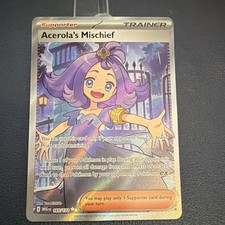 The Pokémon Company Acerola's Mischief 165/132 Me01 Full Art Holo Ultra Rare EN