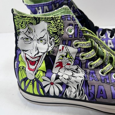 Converse All Star Hi Top Batman V Joker mens 7.5 womens 9.5 Sneakers Chuck Taylo
