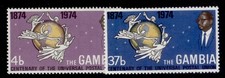 GAMBIA SG318-319, 1973 UPU set, NH MINT.