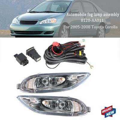 For Toyota Corolla 2005-2008 Bumper Fog Lights Driving Lamps+