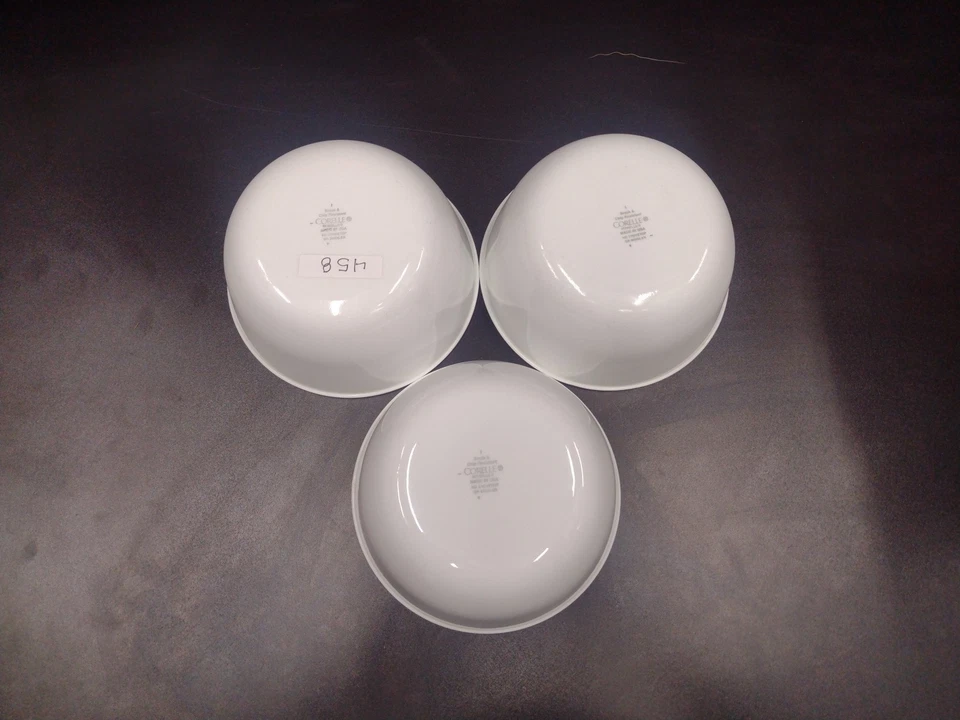 CORELLE 6 1/4 «СУП ХЛОПЬЯ ГЛУБОКИЙ МИСКА ~ БЕЛЫЙ С СИНИМ ОБОДКОМ - Изображение 3 из 4