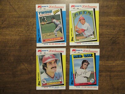 Pick From List: 1982 Topps Kmart 20th Anniversary MVP buy 4+ 60% off