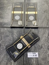 (3) Tripar 23-1310 Brass Plate Hanger 10 to 14 in. Capacity with Clear Vinyl Tip