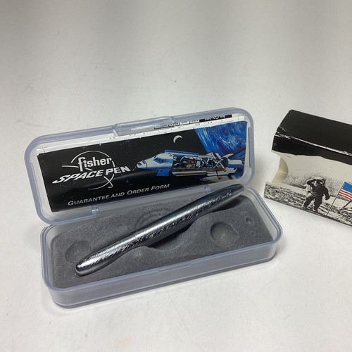 Vintage NOS Fisher Space Pen #400BRC Brushed Chrome Bullet. Writes Upside Down - Picture 2 of 6