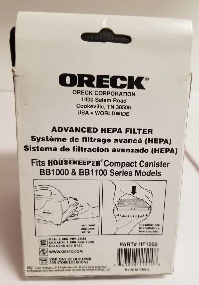 Oreck hepa filter online