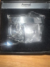 Pistol Shaped Gun Lighter Butane Torch Lighter- Windproof, Refillable, silver