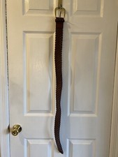 Michael Kors Brown Weave Womens Belt With Gold Buckle Size M