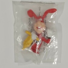 Vintage New Sealed 1988 Dominos Pizza 3" Avoid the Noid Jack Hammer PVC Figure