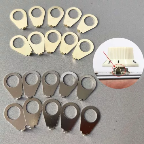 10Pcs Guitar Knobs Pointer Plate Indicator-Washers For Gibson LP Electric Guitar