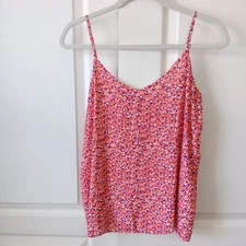 GAP Women's Pink Coral Heart Drapy Camisole Size M