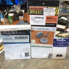 1/72 ResKit, Eduard, Yahu Lot for Hawker Hurricane Mk. I/II Kits