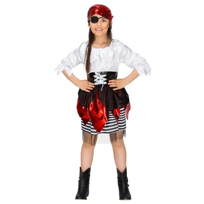 Costume da Bambina Corsara Pirata Piratessa Ragazza Vestito Carnevale  Halloween | eBay