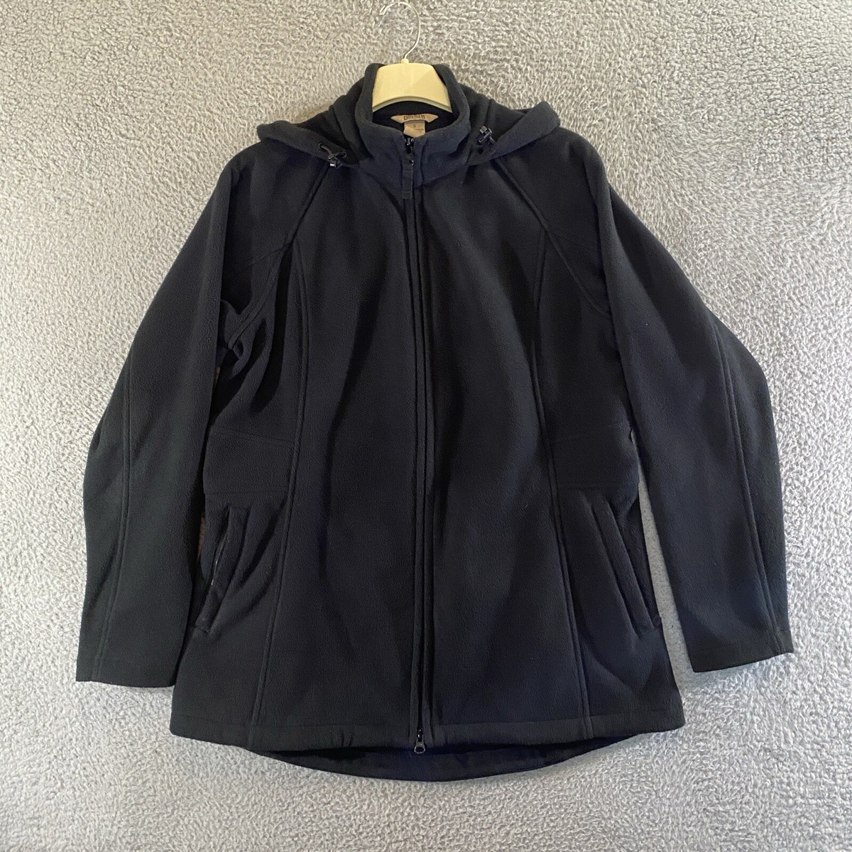 Duluth Jacket Womens Small Black Shoreline Fleece Windproof Coat