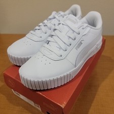 Puma Carina 2.0 Perforated Lace Up Womens White Sneakers Casual Shoes size 6.5