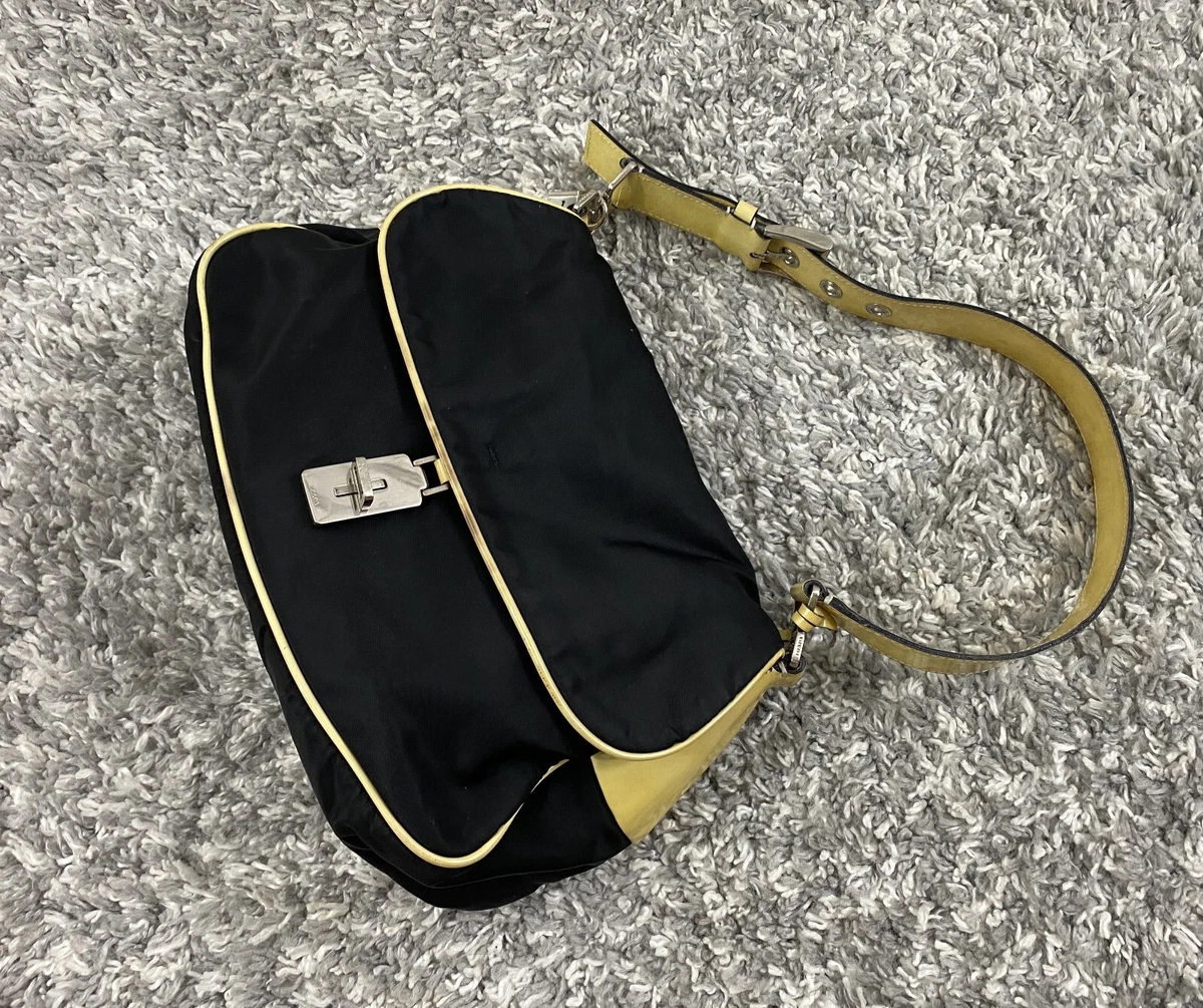 prada yellow shoulder bag