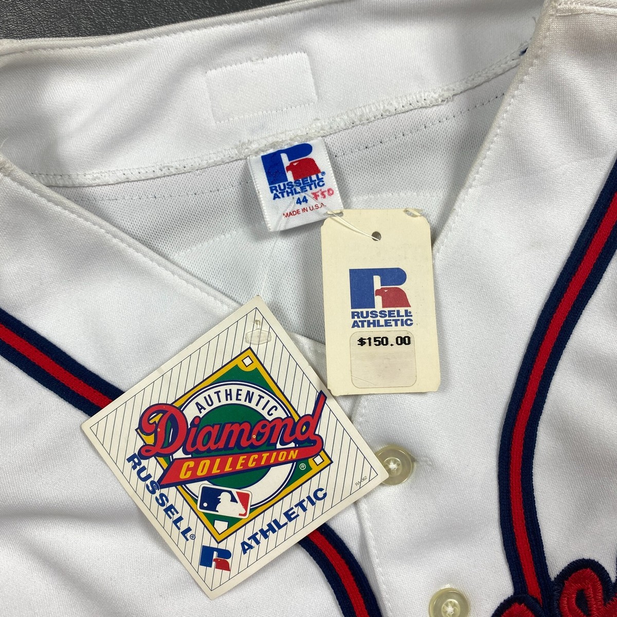 100% Authentic Hank Aaron Vintage Russell Athletics 00 All Star