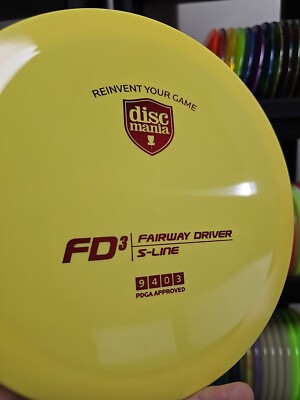 Discmania Discs Yellow S-Line Fd3 174g Disc Golf Driver | eBay