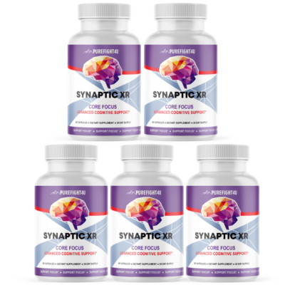 Synaptic XR Core Focus Advanced Cognitive Support Supplement Capsules 5 Bottles