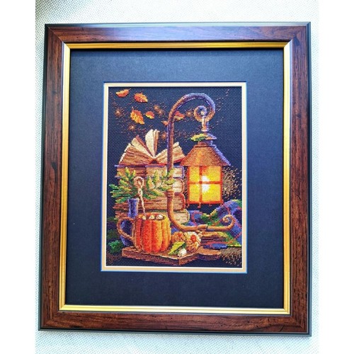 Cross-stitch kit, Point Counted Riolis 2146 Autumn/Fall Cozy 18x24cm - Picture 8 of 15