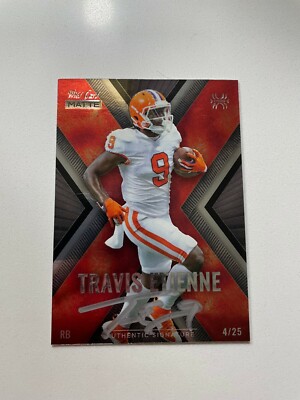 2021 Wild Card Matte Black - Travis Etienne - Red X-Plode Auto #'d 4/25 RC